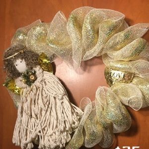 Gold Angel wreath